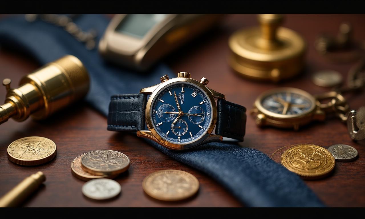 A curated collection of rare vintage timepieces and historical artifacts