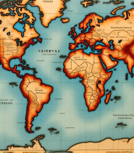 17th Century World Map