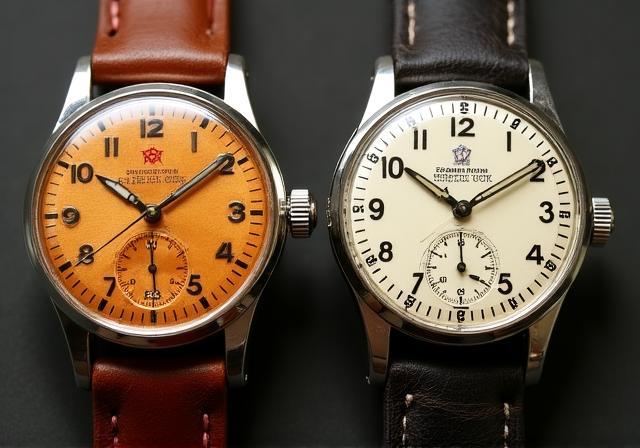 Comparison of natural tritium patina vs artificial aging